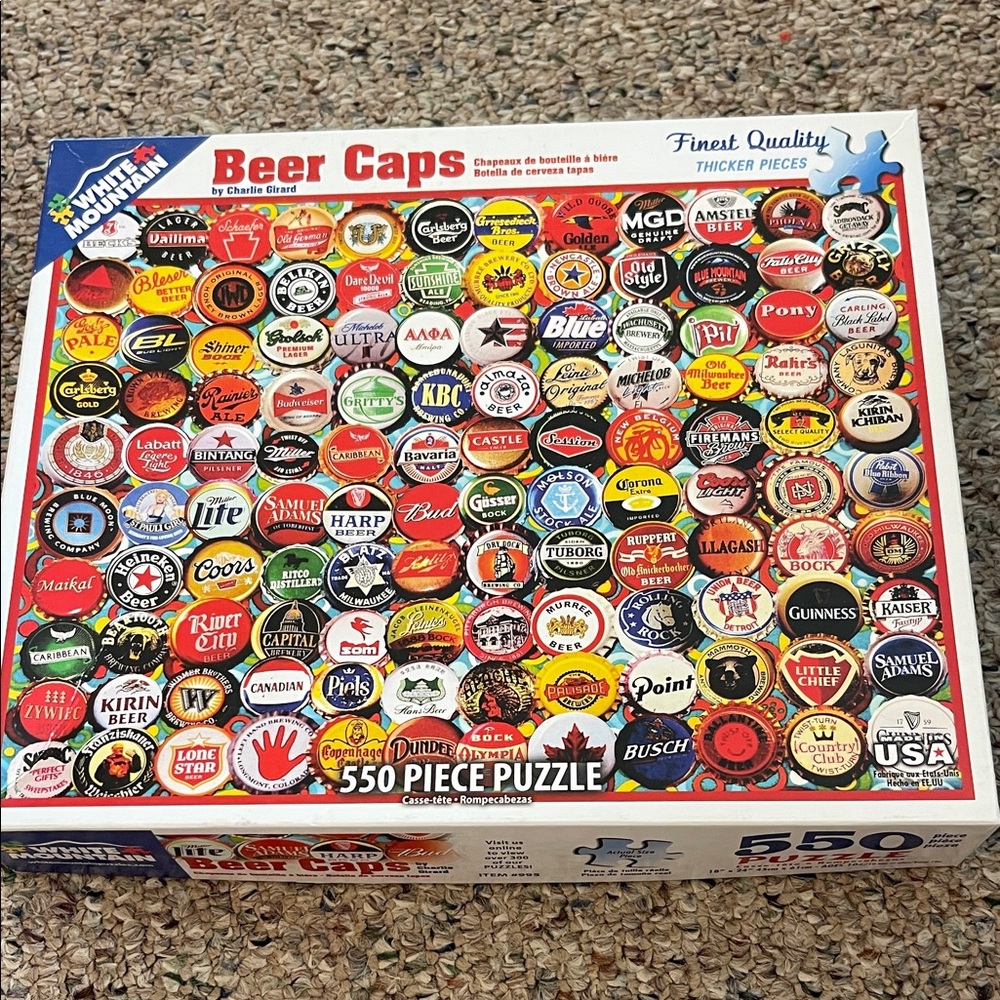 Beer Caps 550 Piece Puzzle - Multicolor